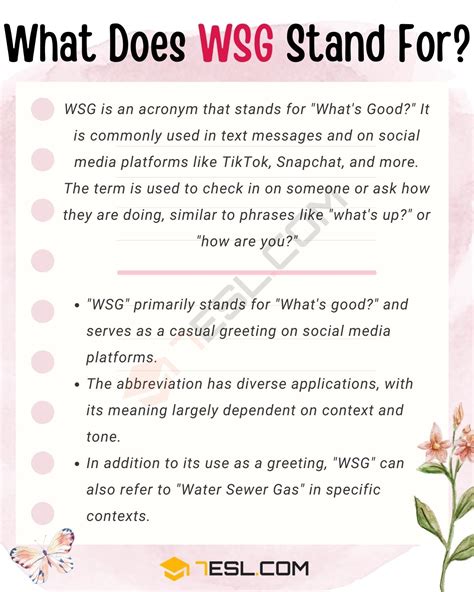 wsg mean in text|WSG Meaning: What Does WSG Mean in Texting and。